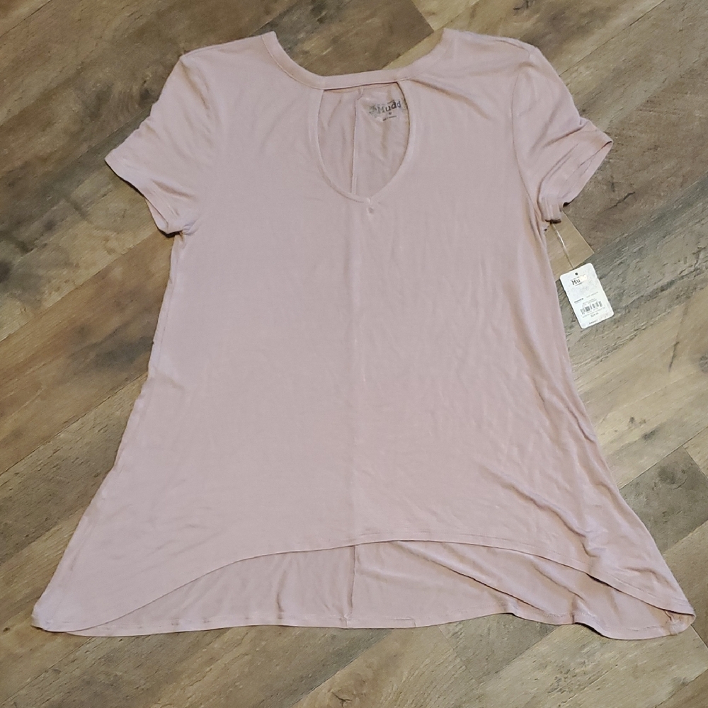 NWT Mudd Medium Light Pink Short Sleeve Tee